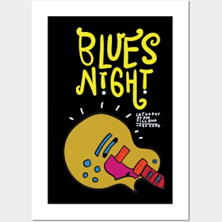 Blue Night Posters and Art